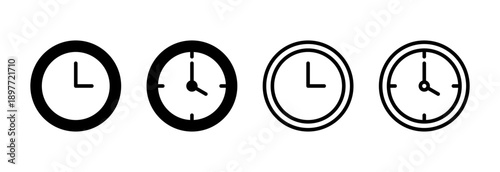 Clock icon vector illustration. Time sign and symbol. watch icon
