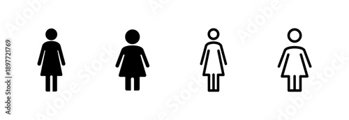 Female icon vector illustration. woman sign and symbol