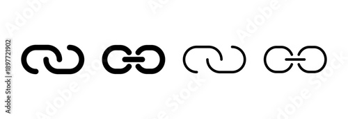 Link icon vector illustration. Hyperlink chain sign and symbol