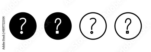 Question icon vector illustration. question mark sign and symbol