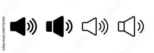 Speaker icon vector illustration. volume sign and symbol. loudspeaker icon. sound symbol