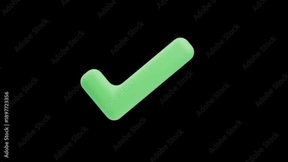 custom made wallpaper toronto digitalGreen 3D checkmark approval icon
