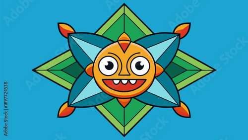 A vibrant funny cartoon fish swims through a colorful underwater world in this playful 3D cartoon fish cartoon style illustration