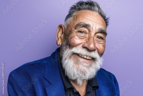 Elderly man with a gray bea...