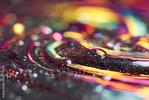 Vivid abstract closeup with...