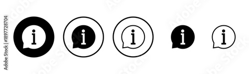 Information sign icon logo design. about us sign and symbol. question mark icon