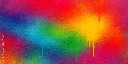 Abstract colorful watercolor background with texture and paint effects