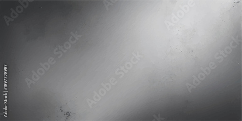 Aged dark steel plate and rough gray concrete wall texture creates a vintage grunge backdrop with a dirty industrial pattern design on a blank weathered surface