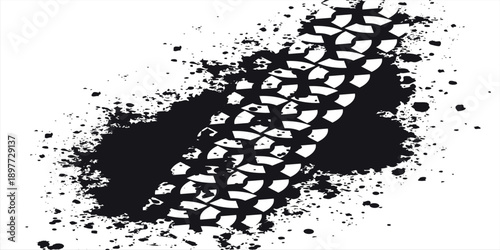 Black abstract grunge splatter texture with random ink dots and distressed surface for graphic overlays