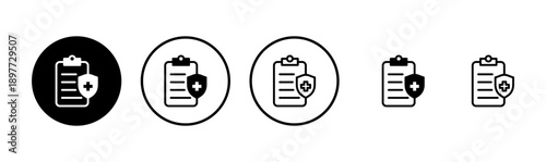 Medical insurance icon logo design. health insurance sign and symbol