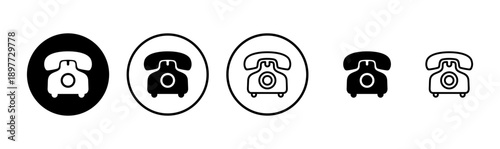 Telephone icon logo design. phone sign and symbol