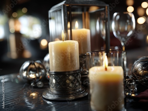 Elegant dining table settin...