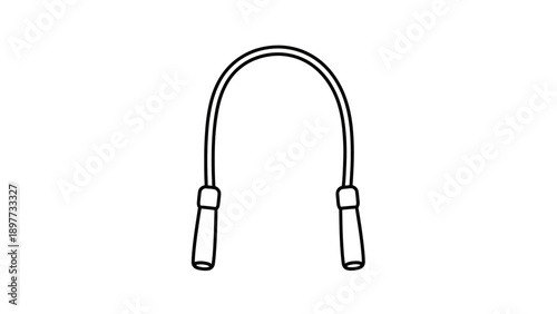 Flexible curved wire cable connector.