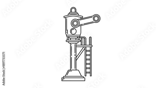 Industrial Machine with Control Panel.