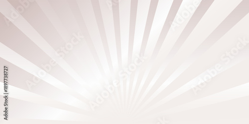 Groovy sunburst in dusty rose color vector illustration. Satin glitter striped radial rays luxury background. Boho spread in neutral beige design. Light quiet luxury backdrop.