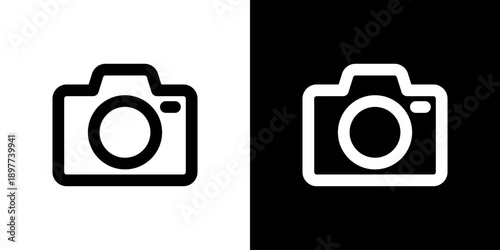 カメラのシンプルなアイコン（ベクター）