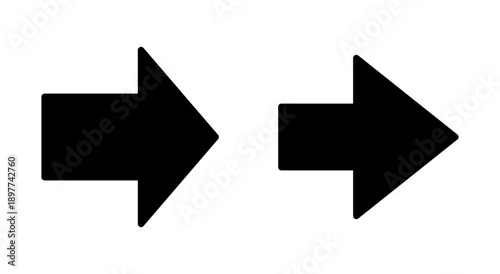Arrow icon symbol for apps and websites. Arrow sign and symbol for web design.