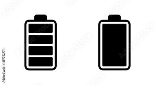 Battery icon symbol for apps and websites. battery Charging sign. battery charge level