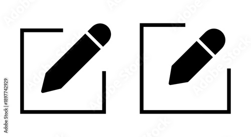 Edit icon symbol for apps and websites. edit document sign and symbol. edit text icon. pencil. sign up