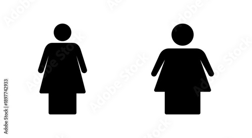 Female icon symbol for apps and websites. woman sign and symbol