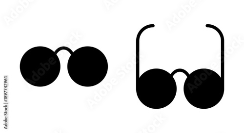 Glasses icon symbol for apps and websites. Glasses sign and symbol