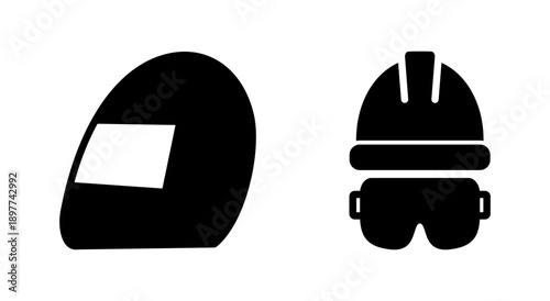 Helmet icon symbol for apps and websites. Motorcycle helmet sign and symbol. Construction helmet icon. Safety helmet