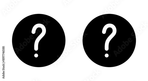 Question icon symbol for apps and websites. question mark sign and symbol