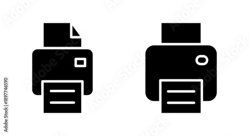 Print icon symbol for apps and websites. printer sign and symbol
