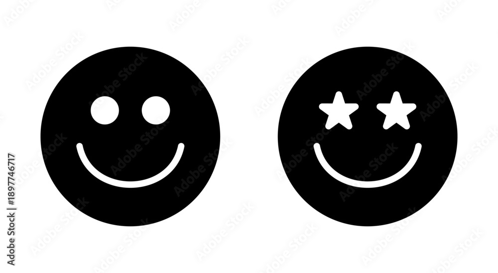 Fototapeta premium Smile icon symbol for apps and websites. smile emoticon icon. feedback sign and symbol