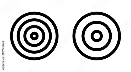 Target icon symbol for apps and websites. goal icon vector. target marketing sign and symbol