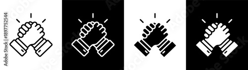 support white icon set design