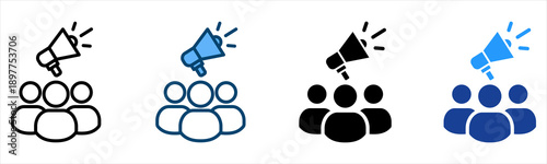 Team Icon Multiple Style Vector Collection   