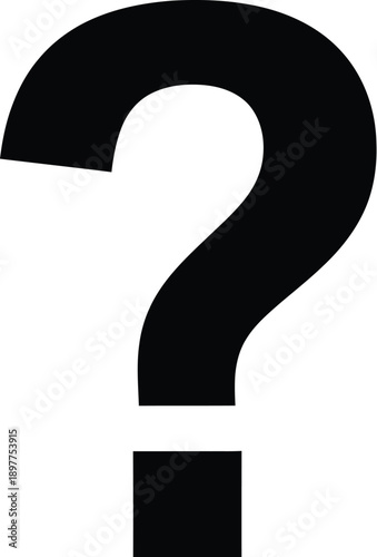 Large question mark on gray background for inquiry and inquiry