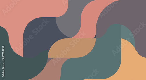 Colorful abstract shapes background.