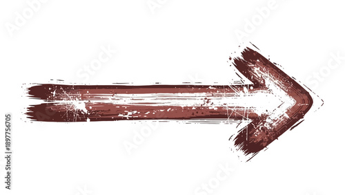 Rusty Metal Arrow Sign Pointing Right.