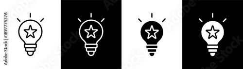 intangible asset white icon set design