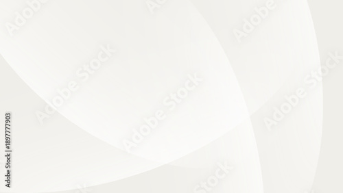 White abstract background with smooth curved waves, minimalist vector style elegant backdrop for corporate design.