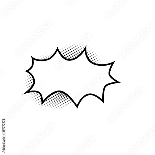 Comic Book Speech Bubble Chat Effect 