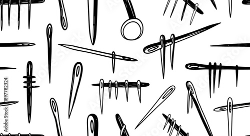 Sewing Tools, Craft Supplies, Creative Space, Illustration, Graphic Design