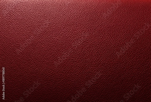 Rich Red Leather Texture with Grain and Subtle Gradient Lighting