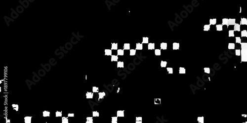 A completely black image with a few small faint scattered light spots