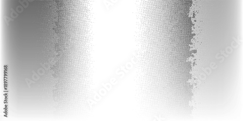 Perspective dot halftone abstract background. Vector illustration.