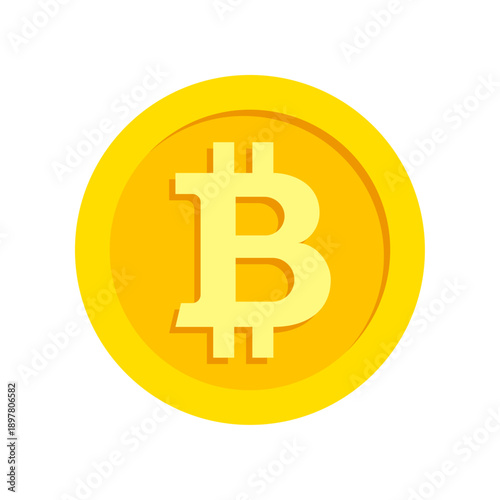 Bitcoin currency coin icon