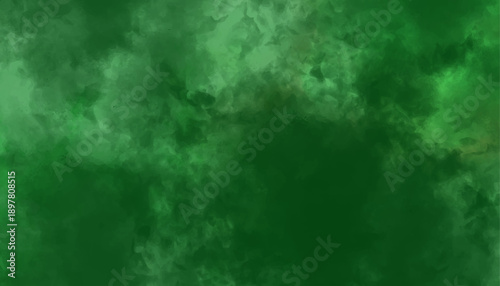Abstract Emerald Green Smoke Texture Background