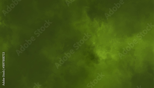 Dark Green Smoke Texture Background - Abstract Foggy Backdrop