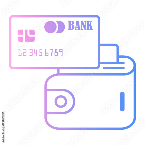 atm Line Gradient Icon