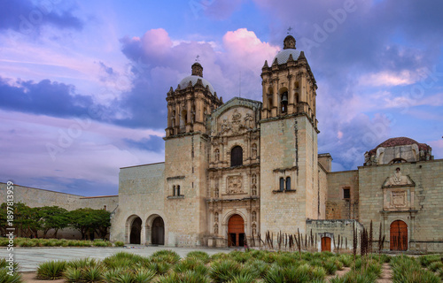 Mexico, Landmark Santo Domingo Cathedral in historic Oaxaca city center