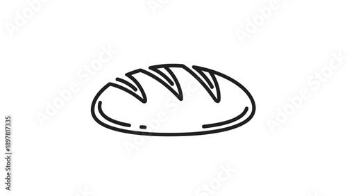 Loaf of Bread Outline Icon
