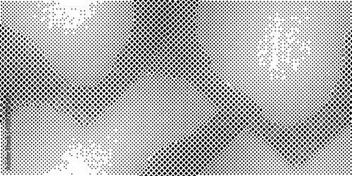 Abstract halftone pattern resembling a blurred human figure