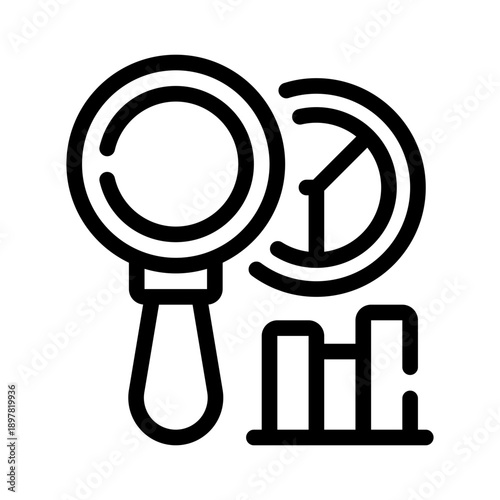 data insights line icon